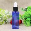 Botella cuentagotas de PET de 50 ml para aceite esencial tapa de color brillante botella de plástico botella para mezclas botella para rellenar botella de aceite esencial botella para cosméticos para rellenar