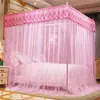 Mosquiteiro para Uso Doméstico, Cama de Casal 1,8m, Estilo Princesa, Estilo Palácio, De Chão, Quarto Tradicional, Três Portas, Estrutura Reforçada 1,5m