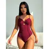 Nuevo Traje de Baño de una Pieza, Femenino Sexy Chica Caliente Puro Deseo Diseño de Bikini, Espalda Descubierta Tirantes Chica Traje de Baño para Vacaciones