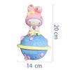 Gran muñeca de vinilo resistente a caídas alcancía blanco crudo Muñeca para colorear DIY infantil Puesto de muñecas Juguete de Actividad