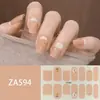 ZA - Adhesivo para uñas blanco sin hornear, totalmente impermeable, parche para decoración de uñas, sensación avanzada, simple, pegamento para esmalte de uñas al por mayor