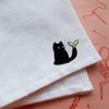Lindo Gato Negro de Dibujos Animados Patrón Animal Decoración Bordada Parche de Tela Autoadhesivo Parche Bordado Parche Parche de Tela