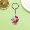 Llavero creativo de la serie Hello Kitty de AliExpress. Pequeño regalo. Llavero de coche de moda.