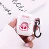 Funda protectora para Airpods 1/2 generación de oso para auriculares Apple Pro3 generación, carcasa transparente flexible con pegamento, linda carcasa de TPU.
