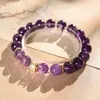 Pulsera de Cristal con Perlas de Cristal Natural Optimizada Pulsera Versátil de Nicho Joyería de Moda de Lujo Ligero Venta al por Mayor para Mujeres