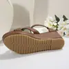 2026 Comércio Exterior Transfronteiriço Exportação Salto Plataforma de Solado Grosso Elegante Moderno Aparência Alta Design com Zíper nas Costas Sapatos Femininos Leves de Alta Qualidade para Mulheres