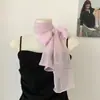 Básico de Spice Girls ~ Bufanda Larga de Seda para Mujer Primavera y Otoño Multifuncional Protección para el Cuello Bufanda 2025 Color Sólido Bufanda Delgada Chal para Mujer