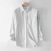 Camisa a rayas de manga larga de primavera y otoño para hombre, camisa elegante de moda coreana, chaqueta holgada informal que combina con todo, venta al por mayor para hombre