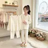Nuevos Pijamas Infantiles 2026 para Primavera y Otoño, Algodón Nube para Niñas, Manga Larga Estilo Otoño, Ropa de Casa de Princesa para Niñas Mayores