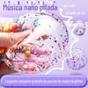 Fita Nano bolha de música para apertar, soprar bolhas, descompressão, DIY, caseira, oca, artesanal, bola de água, alta aderência, dupla face sem costura