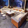 Sofá KTV Bar Cabina Sofá en forma de U en forma de L Club de Entretenimiento Cabina de Sofá Comercial