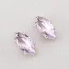 Montura de Cuatro Garras con Garras de Zirconia de Color en Forma de Marquesa Pulsera DIY Accesorios de Joyería con Pedrería Cosidos a Mano