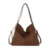 Bolso de gamuza para mujer, gran capacidad, nueva moda, versátil, retro, de un solo hombro, cruzado, tote, mochila multifuncional
