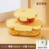 Lonchera de Vidrio Xilekou, Apta para Microondas, Lonchera de Vidrio de Borosilicato de Grado Alimenticio para Trabajadores de Oficina