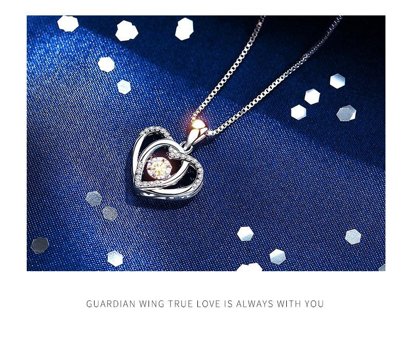 智贝详情图_342023年新款直播代发跳动的心灵动项链女士锁