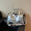 Nueva bolsa de viaje impresa de gran capacidad transfronteriza, bolsa deportiva y de fitness duradera e impermeable, bolso cruzado para viajes cortos