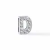 8Mma-Z Diamante Joyería de Letra Inglesa Letra Mayúscula Accesorios DIY Colgante de Collar Pulsera Personalizada Accesorios DIY