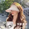 Sombrero de Sol de Ala Ancha para Ciclismo UPF50+ Anti-UV para Mujer, Sombrero de Protección Solar UV, Sombrero Parasol, Protección Facial