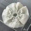 Coreia do Sul Anel de Cabelo Ondulado Preto e Branco com Bolinhas Grande Intestino para Cabelo Feminino Gentil Versátil Estilo Preguiçoso Acessórios para Rabo de Cavalo