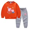 Conjunto de Dos Piezas para Niños Estilo Coreano con Globos, Suéter y Pantalones, Traje de Algodón con Mangas Largas de Cerdito, Primavera y Otoño 2023