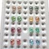Wuzhou en stock circón corte redondo crisantemo fuegos artificiales color circón gema artificial piedra desnuda joyería piedra principal venta al por mayor