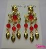 Traje de Danza India para Niños Top de Manga Larga para Danza del Vientre para Niños Collar Aretes Pulsera Flor Dorada Peligro Moneda Cinta