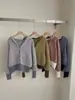 Cárdigan de Punto a Rayas con Bloques de Color Estilo Coreano 2026 Otoño/Invierno Nuevo Retro con Capucha Suelto Estilo Casual Abrigo Suéter para Mujer