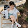 Camisa Ligera de Lino Merceizado Estilo Coreano para Niñas, Camisa con Protección Solar, Verano 2026, Camisa Holgada para Aire Acondicionado para Niños Pequeños, Versátil y Moderna