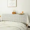 Funda de encaje estilo francés para cabecero, funda a prueba de polvo para dormitorio, tela decorativa blanca con patrón floral estilo europeo, transfronterizo