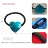 Elástico de Cabelo Jiarui em Acetato em Formato de Coração Estilo Japonês Corda de Cabelo em Formato de Coração para Meninas Alta Elasticidade Elástico Durável Acessório de Cabelo para Rabo de Cavalo