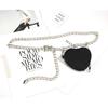 Ins Love Iron Chain Mini Waist Bag Punk Style Metal Waist Chain Estilo Coreano Cinto Destacável Pequeno Bolsa Decorativo Na Moda
