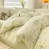 Juego de Ropa de Cama de Algodón Puro de Cuatro Piezas Nuevo 2026 Sábana Funda de Edredón Funda de Almohada Juego de Tres Piezas para Dormitorio Ropa de Cama