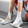 Calcetines de baloncesto profesionales de tubo largo talla grande, calcetines de correr de tubo corto transfronterizos, calcetines deportivos de caña alta con amortiguación y suela de toalla