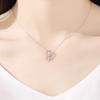 Collar atrapasueños para mujer, cadena de clavícula de plata esterlina, colgante de celebridad en línea, diseño de nicho, regalo de cumpleaños con sentido, corazón palpitante, pluma