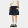 Pantalones Cortos Deportivos de Estilo Americano con Bloques de Color de la Línea Hasselblad para Hombre, de Verano, Modernos, de Secado Rápido, Pierna Ancha, para Senderismo al Aire Libre, Holgados, Casuales