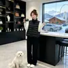 Chaleco de Algodón Canalé con Cuello Alto Estilo Coreano Tallas Grandes para Mujer, Corto, Holgado, Moderno, Abrigo Cálido, Nuevo para Otoño/Invierno 2026