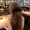 Elegante Presilha de Cabelo Borboleta Estilo Coreano com Laço de Renda para Coque ou Meio Preso