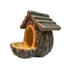 Alimentador de Aves Nuevo Transfronterizo Nido de Pájaro Adorno Colgante para Patio Jardín Exterior Decoración de Nido de Pájaro Manualidades de Resina Hecho a Mano