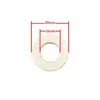 Accesorios para ventilador eléctrico motor de ventilador eléctrico sello de aceite de fieltro para motor manguito del eje arandela de algodón junta de algodón fibra de algodón absorbente de aceite