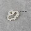 4.1cm Horquilla Pequeña de Perlas Parte Trasera de la Cabeza Clip de Pinza de Perlas Pequeño Grande Coreano Elegante Elegante Clip Superior para el Cabello