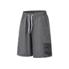 Pantalones Cortos Casuales de Seda de Hielo para Hombre Verano 2026, Pantalones de Cinco Puntos Rectos Sueltos Transpirables Finos de Verano, Pantalones Deportivos de Longitud Media