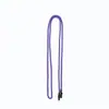 Corda Trançada de Seda de Baixa Elasticidade com 16 Fios, 130 cm de Comprimento, Tubo Termoencolhível nas Duas Pontas, Corda com Tubo Amarrado, Colorida, Corda para Cinto