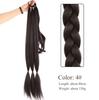 Peluca europea y americana para mujer, fibra química, trenza grande, trenza sucia, coleta larga, extensión de cabello de coleta, trenza de tres cabos, trenza retorcida