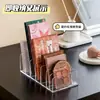 Estante de almacenamiento para sombras de ojos, organizador de escritorio transparente, paleta de sombras de ojos multicapa, expositor para rubor y polvos, caja de almacenamiento para cosméticos