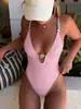 26 Traje de baño Nuevo Estilo para Mujer de una Pieza Triángulo Estilo Hada Oculta Barriga Adelgazante Sexy Estilo Coreano Ins En Stock Al por Mayor