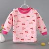 Abrigo infantil de otoño de una sola pieza, manga larga, hebilla en el hombro, ropa de otoño sencilla, camiseta base de algodón peinado para bebé, primera generación de pelo