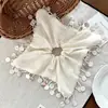 Diadema de Bufanda para el Cabello Hecha a Mano de Diseñador de Gama Alta con Borla, Concha y Perlas, de Tacto Lujoso