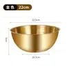 Plato para salsas de inmersión de acero inoxidable 304, platito estilo coreano, platito dorado para acompañamientos, plato para salsas de condimentos, plato para barbacoa, tazón para hornear y batir huevos