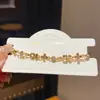 Pulseira de Ouro Real 18K Galvanizado Luxo Acessível Flor Coração com Diamante Zircônia Moda de Nicho Joia de Mão Retro de Alta Qualidade para Mulheres