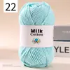 Ovillo de Hilo de Algodón Leche de 5 Hebras DIY Suéter para Muñeca Bufanda Sombrero Hilo de Algodón Algodón Material Transparente Fabricante de Hilo Venta al por Mayor
